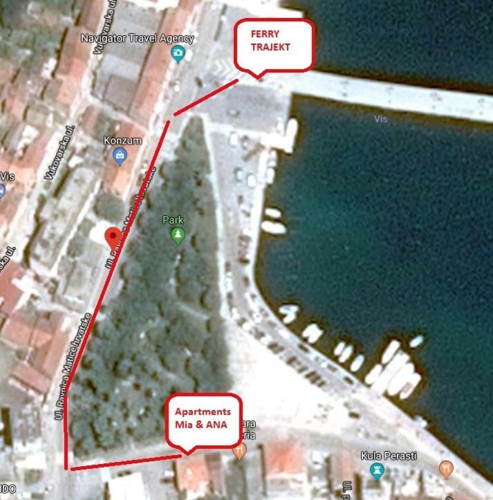 Studio Apartments Ana & Mia Vis Dış mekan fotoğraf